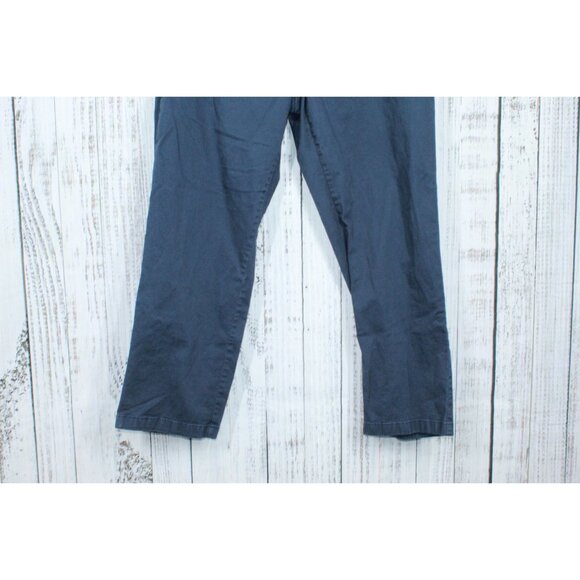 LL Bean Lakewashed Stretch Khakis Comfort Waist Straight Leg Pants Blue XXL 32" - Picture 3 of 9